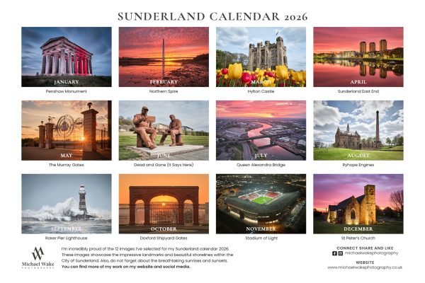 Sunderland Calendar 2026