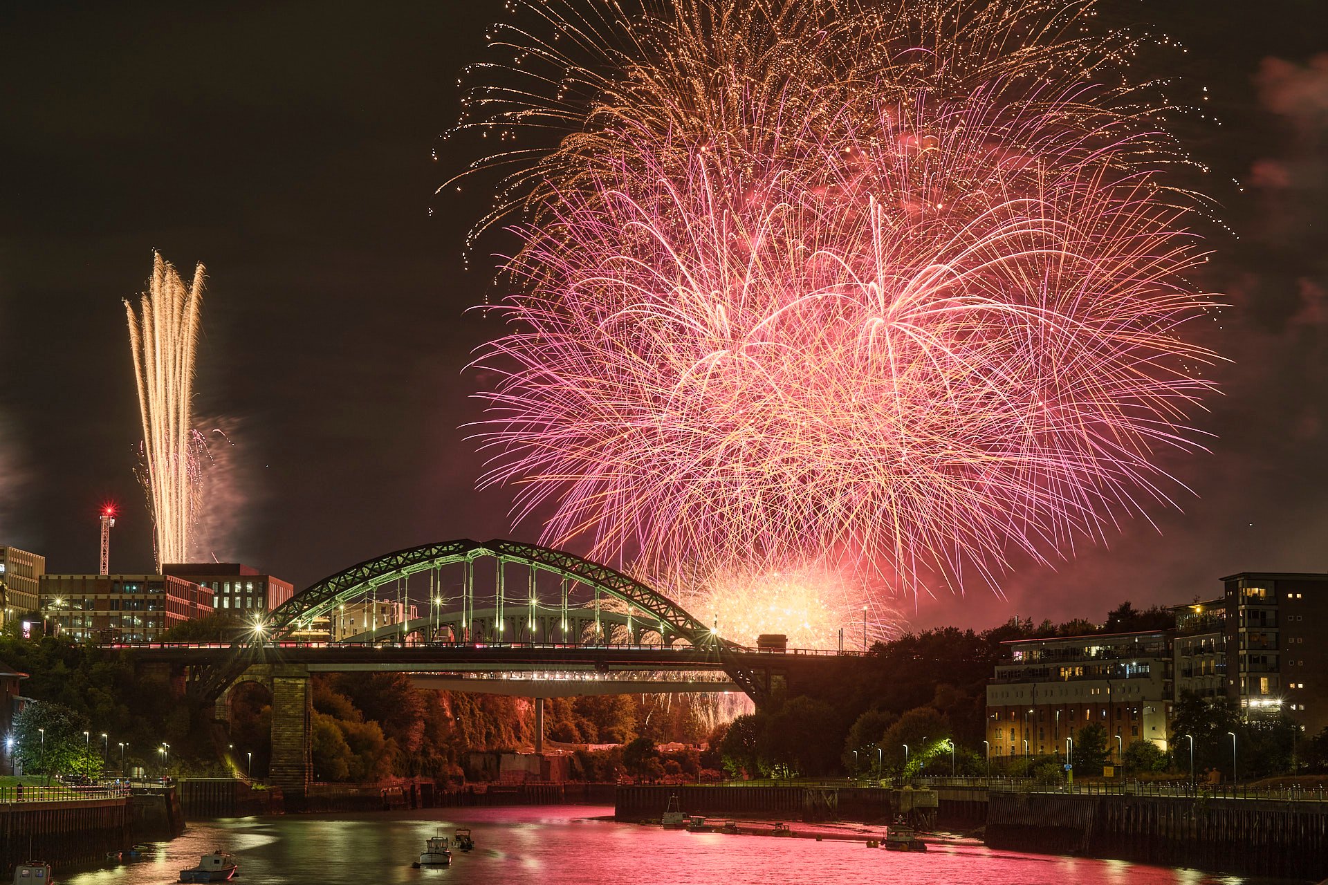 Fireworks over Wearmouth Bridge, Sunderland - November, Sunderland Calendar 2027