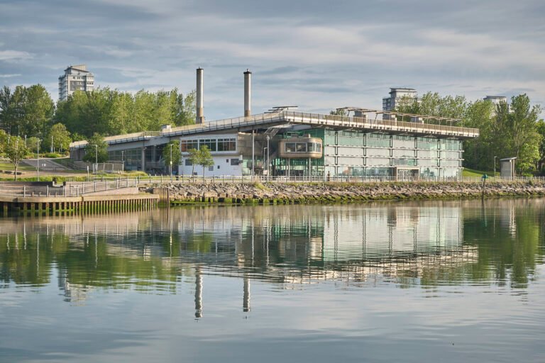 National Glass Centre reflected in calm water, Monkwearmouth - June, Sunderland Calendar 2027