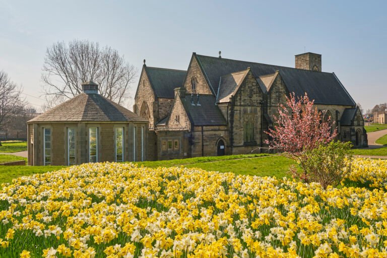 Daffodils blooming beside St Peter's Church, Monkwearmouth - March, Sunderland Calendar 2027
