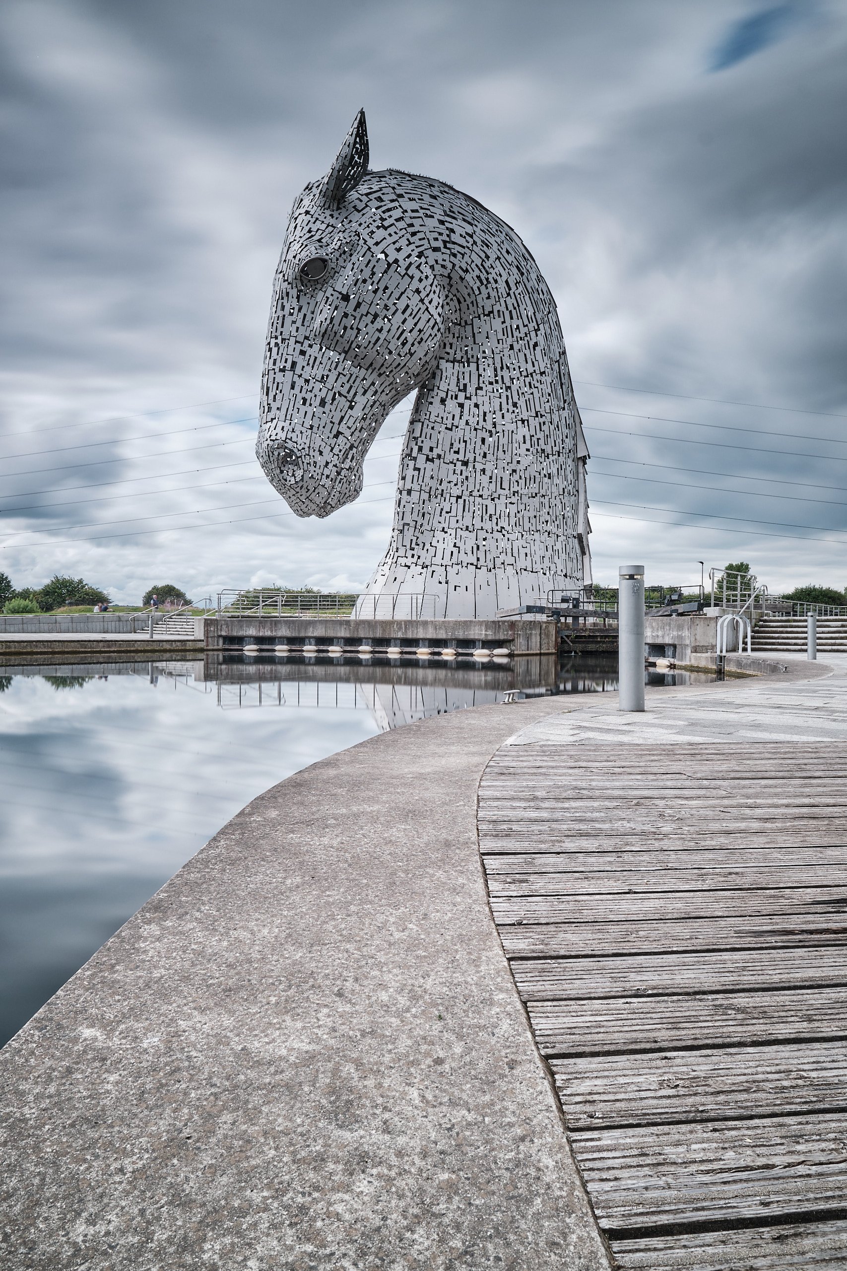 The Kelpies horse-head sculptures, Falkirk