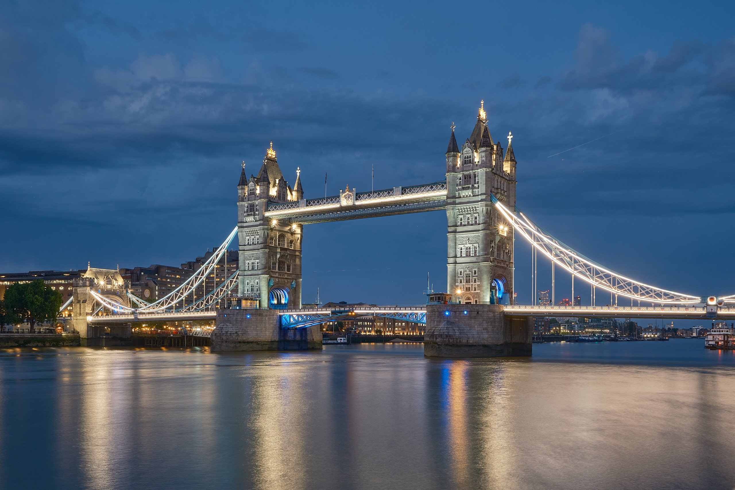 Tower Bridge during blue hour, London